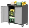 Heavy-Duty Metall-Gartenschrank mit Rollen – robuster Produktbild-Vorschau 9