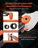Close-up of hydraulic knockout punch tool components with feature callouts. Náhled obrázku produktu