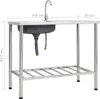 vidaXL Évier de camping avec robinet Acier inoxydable Voir les images du produit 10