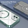 Two iPhone cases are shown, one in the foreground and one in the background, with a blue and gray gradient background. Produktbild-Vorschau