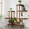 vidaXL Stojan na kvety s kolieskami 95x25x101 cm z Náhľad obrázku produktu 3