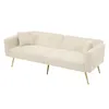 Schlafsofa 175x64cm  Samt Beige mit Bettfunktion Tagesbett Produktbild-Vorschau 8