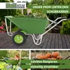 2-Rad Schubkarre XL 200 L 300 kg Gartenschubkarre Produktbild-Vorschau 6