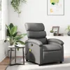 vidaXL Massagesessel Grau Kunstleder Produktbild-Vorschau 8