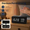 Digitaler Wecker mit kabelloser Ladefunktion, LED-Holzuhr Produktbild-Vorschau 6
