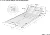 Telaio massello doghe 90x200 ammortizzate su gommini e zona Anteprima dell’immagine prodotto 6