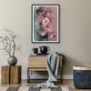 Gerahmtes Poster - Schwarzer Rahmen - Blumen Schmetterling Produktbild-Vorschau 7