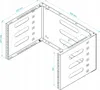 Držák RACK 19'' 6U/4U 330mm Nástěnný pro montáž RACK Náhled obrázku produktu 3