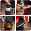 A collage of four images showing different aspects of assembling and using a LEHMANN Haddo industrial vacuum cleaner. Anteprima dell’immagine prodotto