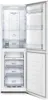 An open, empty refrigerator with both the fridge and freezer compartments visible. Anteprima dell’immagine prodotto