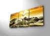 Opviq, 3P3040CS-29, Wanduhren, Mehrfarbig, Holz, 96 x 40 cm Produktbild-Vorschau 3
