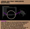 iPHONE XR SIM KARTEN HALTER TRAY ADAPTER FACH STECKER SLOT Produktbild-Vorschau 3