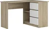 Bureau d'angle Chêne Sonoma & Blanc | Bureau informatique Voir les images du produit 1