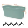 3.11 Pot de fleurs pour balcon OVAL - Couleur : VERT MINT - Voir les images du produit 2