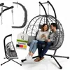 Juskys Doppelhängesessel Aria - Polyrattan Hängesessel mit Produktbild-Vorschau 1