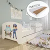 Detská posteľ 80x160 cm s matracom a zásuvkou, ochranou Náhľad obrázku produktu 7