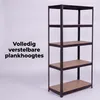 IvoQ Stellingkast Zwart - Metalen Opbergrek - Productafbeelding-voorbeeld 4