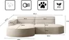 Sofa w kształcie L MODENA STUDIO narożnik tkanina Poso Podgląd zdjęcia produktu 7