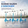 Detská kolobežka s ručnou brzdou, LED osvetlenými kolesami, Náhľad obrázku produktu 13