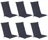Beautissu Set di 6 cuscini per sedie da giardino Loft HL Anteprima dell’immagine prodotto 1