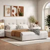 Fortuna Lai Lit double capitonné 140x200 cm avec éclairage Voir les images du produit 1