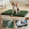 PawHut Hundetoilette 76x50,5cm Hundeklo mit 2 Kunstrasen Produktbild-Vorschau 6