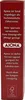 A close-up of the side of a red box with white text and a logo. Produktbild-Vorschau