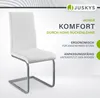 Juskys Freischwinger Schwingstuhl Vegas 2er Set – Produktbild-Vorschau 4