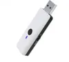 A white USB adapter with a black trim and a silver USB connector, shown against a plain white background. Produktbild-Vorschau