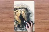 MuchoWow® Mauspad Mousepad Elefant - Farbe - Zeitungspapier Produktbild-Vorschau 3