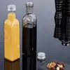Relaxdays flessen om te vullen, 250 ml, zilver-transparant Productafbeelding-voorbeeld 3