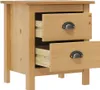 vidaXL Nočné stolíky Hill 2 ks 46x35x49,5 cm borovicový Náhľad obrázku produktu 4