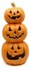Großer Halloween Kürbis Turm mit LED Licht 50cm Produktbild-Vorschau 1