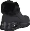 A black boot with a fur trim. Produktbild-Vorschau