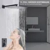 Podomítkový černý sprchový systém, sprchová sada s dešťovou Náhled obrázku produktu 6