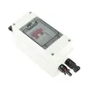 A white electrical distribution box with a clear lid showing a red switch and two black connectors. Náhled obrázku produktu