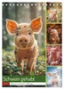Schwein gehabt (Tischkalender 2027 DIN A5 hoch), CALVENDO Produktbild-Vorschau 1