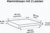 Klemmkissen Sitzkissen mit 2 Leisten Klemmtiefe 40cm, Produktbild-Vorschau 5
