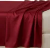 Spannbettlaken aus Satin-Baumwolle 200x220 Bordeaux Produktbild-Vorschau 1
