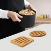 Belle Vous Bambus Topfuntersetzer Set Hitzebeständig (4 Produktbild-Vorschau 4