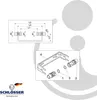 Technical drawing and exploded view of a plumbing fitting. Podgląd zdjęcia produktu