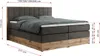MKS MEBLE King Boxspringbett 180x200 mit Bettkasten Eiche, Produktbild-Vorschau 6