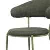 A close-up view of a green upholstered chair. Náhled obrázku produktu