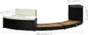 vidaXL Whirlpool-Umrandung Schwarz Poly Rattan & Massivholz Produktbild-Vorschau 10