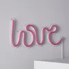 LED-Neonschild 'LOVE' in Rosa, Maße: 40 cm Höhe, 20 cm Produktbild-Vorschau 2