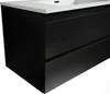Meuble de salle de bain Angela 160 cm lavabo noir mat – Voir les images du produit 6