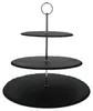 Schiefer-Etagere Rina schwarz 3-stöckig Ø35cm Produktbild-Vorschau 2