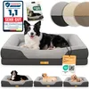 ELONEO Orthopädisches Hundebett, Größe M - Grau Produktbild-Vorschau 1