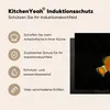 KitchenYeah© Herdabdeckplatte Fisch - Linie - Schwarz , Produktbild-Vorschau 6