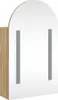 vidaXL Spiegelschrank mit LED-Beleuchtung Gewölbt Produktbild-Vorschau 3